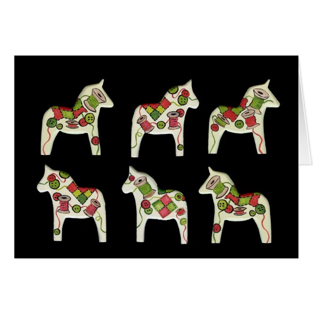 Carte à coudre intérieure vide (Devant horizontal)