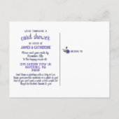 Carte à couronne fleurie Douche Anniversaire d'or (Dos)