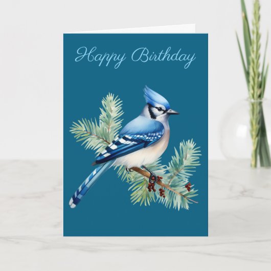 Carte A Cute Blue Jay (Devant)