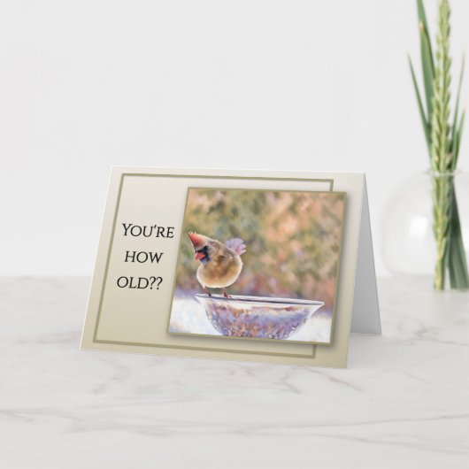 Carte A Cute Card Question Your Age - Birthday Card (Devant)