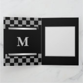 Carte À damiers noir monogramme (Intérieur)