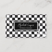 Carte À damiers noire et blanche (Devant)