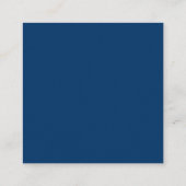 Carte à encart personnalisable bleu (Dos)