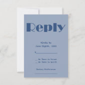 Carte À faire - Mariage d'automne urbain - RSVP (Dos)