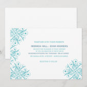 Carte à Faire-part de mariage chic (Devant / Derrière)