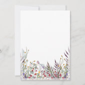 Carte à Faire-part plat - Design des fleurs inféri (Devant)