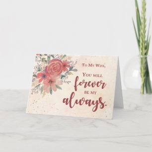 Carte À Femme Mariage Anniversaire Pour Toujours Être Mo
