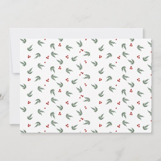 Carte À feuillage persistant et baies (Dos)