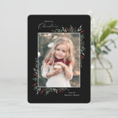 Carte À feuillage persistant et baies (Debout devant)