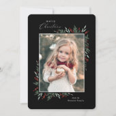 Carte À feuillage persistant et baies (Devant)