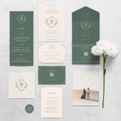 Carte à feuillage persistant RSVP de mariage au di