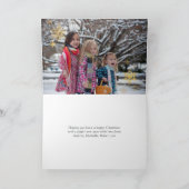 Carte À feuillage persistant - Wintertide Woodland Photo (Intérieur)