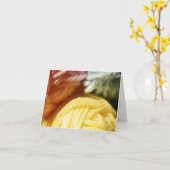 Carte à fils doux - version 3 personnalisée (Fleur jaune)