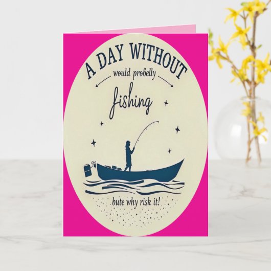 Carte A Fisherman’s Birthday Bash (Fleur jaune)