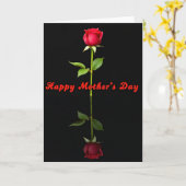 Carte à Fleur Cramoisie à Points (Fleur jaune)