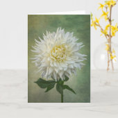 Carte à fleurs blanches uniques (Fleur jaune)