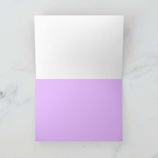 Carte à fleurs bleu hydrangée à main (Intérieur)