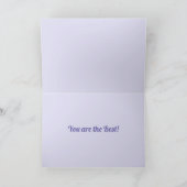 Carte à fleurs de Merci d'aquarelle rouge (Intérieur)