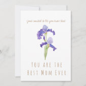 carte à fleurs d'iris pourpre (Devant)