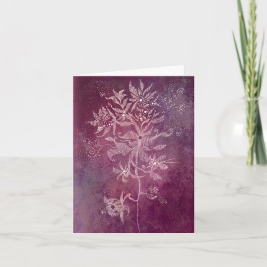 carte à fleurs fantaisie (Devant)