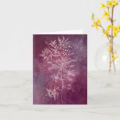 carte à fleurs fantaisie (Fleur jaune)