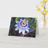 Carte à fleurs Passion (Fleur jaune)