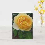 Carte à fleurs rose jaune (Fleur jaune)