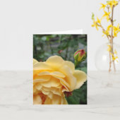 Carte à fleurs rose jaune (Fleur jaune)