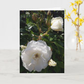 Carte à fleurs roses (Fleur jaune)