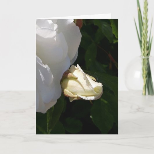 Carte à fleurs roses (Devant)