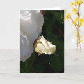 Carte à fleurs roses (Fleur jaune)