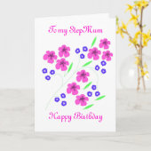 Carte à fleurs Stepmum (Fleur jaune)