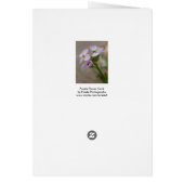 Carte à fleurs violettes (Dos)