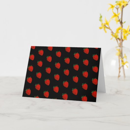 carte à fraise (Fleur jaune)