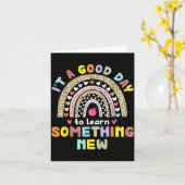 Carte A Good Day To Learn Something New Back To School (Fleur jaune)