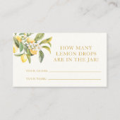 Carte à gouttes de citron (Devant)