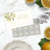 Carte à gouttes de citron