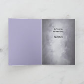 Carte À Grande Petite-Fille Halloween Chat Noir Sorcière (Intérieur)