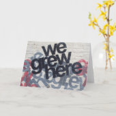 Carte a grandi ici (Fleur jaune)