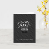 Carte | À Groom Wedding Day (Fleur jaune)