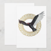 Carte à gros billets plats Turquie vautour (Devant / Derrière)