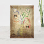 Carte A grungy<br><div class="desc">A grungy,  distressed,  birthday card.The vase and flowers are made of writing !</div>