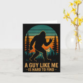 Carte A Guy Like Me Is Hard To Find Bigfoot Funny Hiking (Fleur jaune)