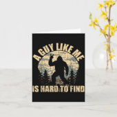 Carte A Guy Like Me Is Hard To Find - Funny Bigfoot Sasq (Fleur jaune)