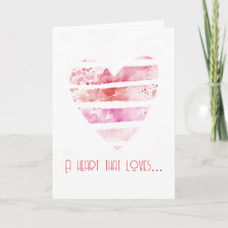 Carte A Heart That Loves Valentine’s Day Card