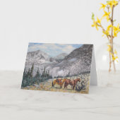 Carte A High Country Ride Art Original Toutes les occasi (Fleur jaune)