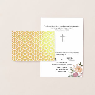 Carte à huile / carte à faire-part de mariage