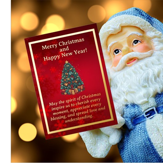 Carte à huile colorée d'arbre de Noël