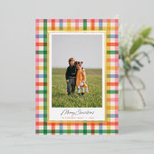 Carte à huile de Noël moderne chic et colorée (Debout devant)