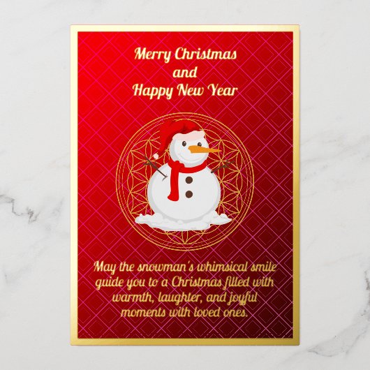 Carte à huile de Noël Whimsman (Recto)